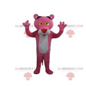 Mascotte van de Pink Panther. Pink Panther kostuum -